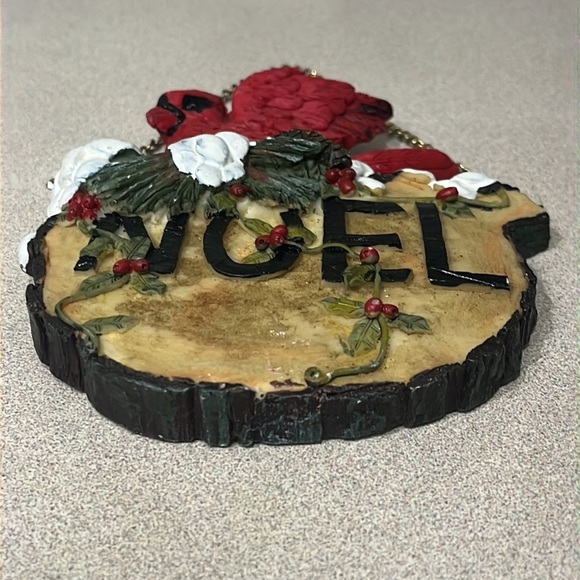 Jubilee Giftware Cardinal Noel Plaque Sign Resin Christmas Holiday In/Outdoor‎ - Picture 2 of 7